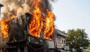 लखनऊ के अलीगंज में भीषण आग – कोचिंग सेंटर समेत इमारत में 14 की मौत, कई घायल