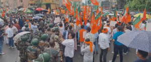 JPSC विवाद ने बढ़ाया सियासी तापमान: कांग्रेस कार्यालय के बाहर BJP का प्रदर्शन, भारी बल तैनात