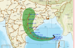 बंगाल की खाड़ी में चक्रवात का खतरा बढ़ा! 28 अक्टूबर को आंध्र तट से टकराने की आशंका, 140 KM/H तक चल सकती हैं हवाएं